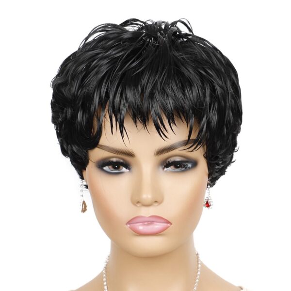Synthetic short wig